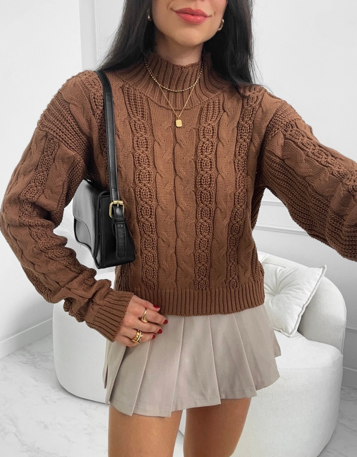 TRICOT LARA - CASTANHO