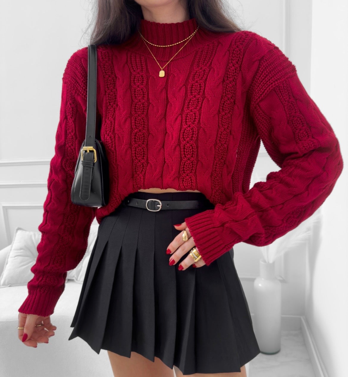 TRICOT LARA - CEREJA