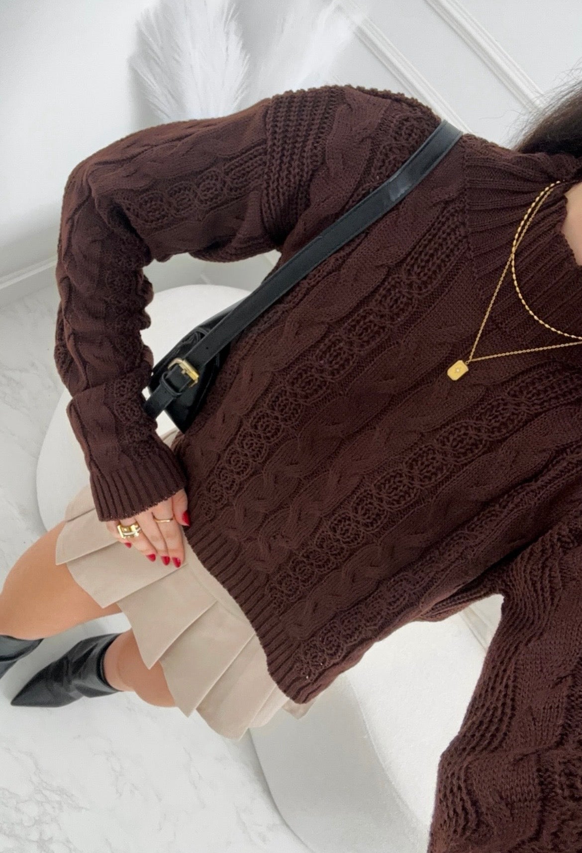 TRICOT LARA - MARROM