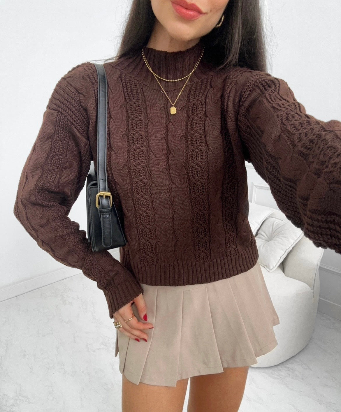 TRICOT LARA - MARROM