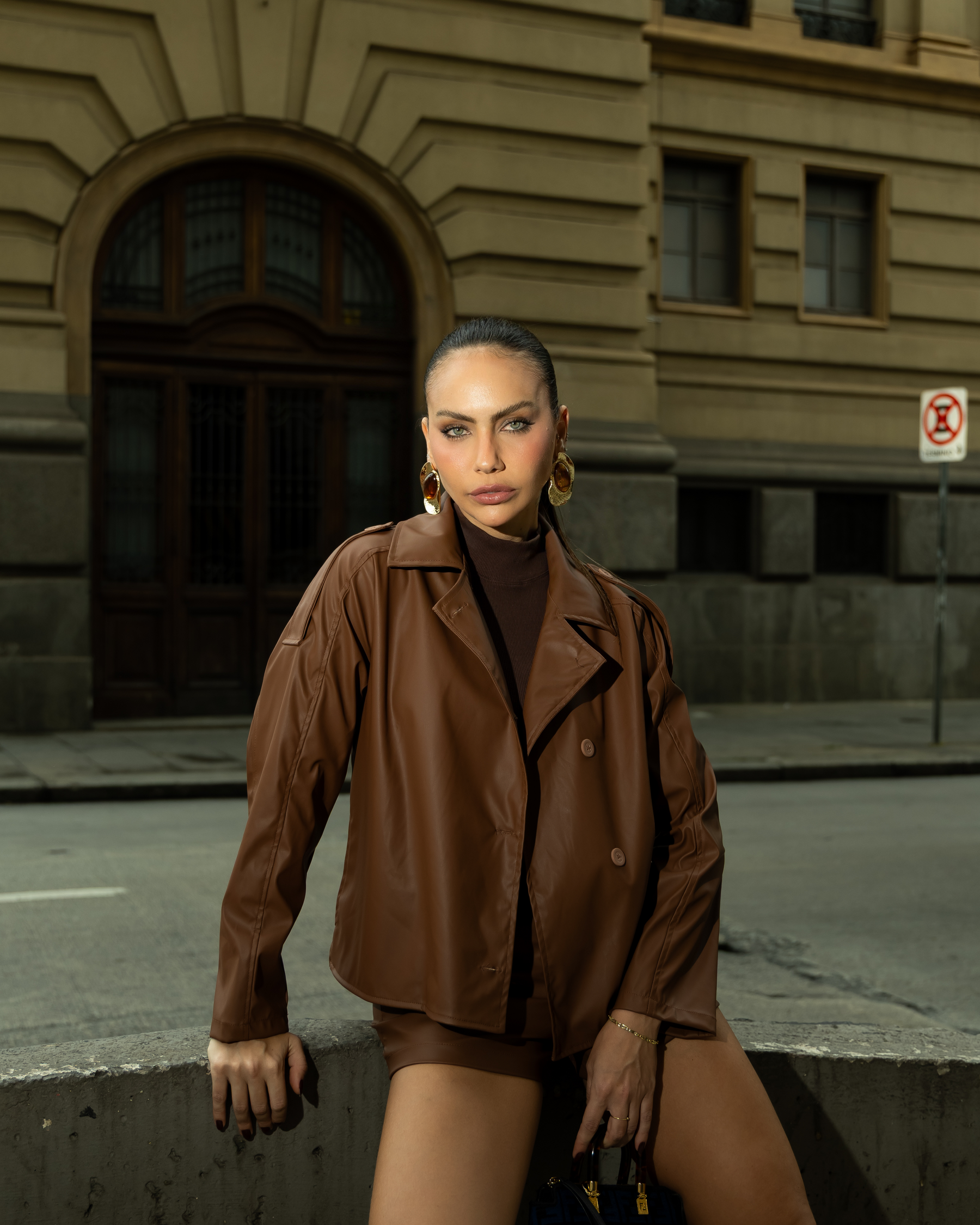 JAQUETA CATARINA- MARROM