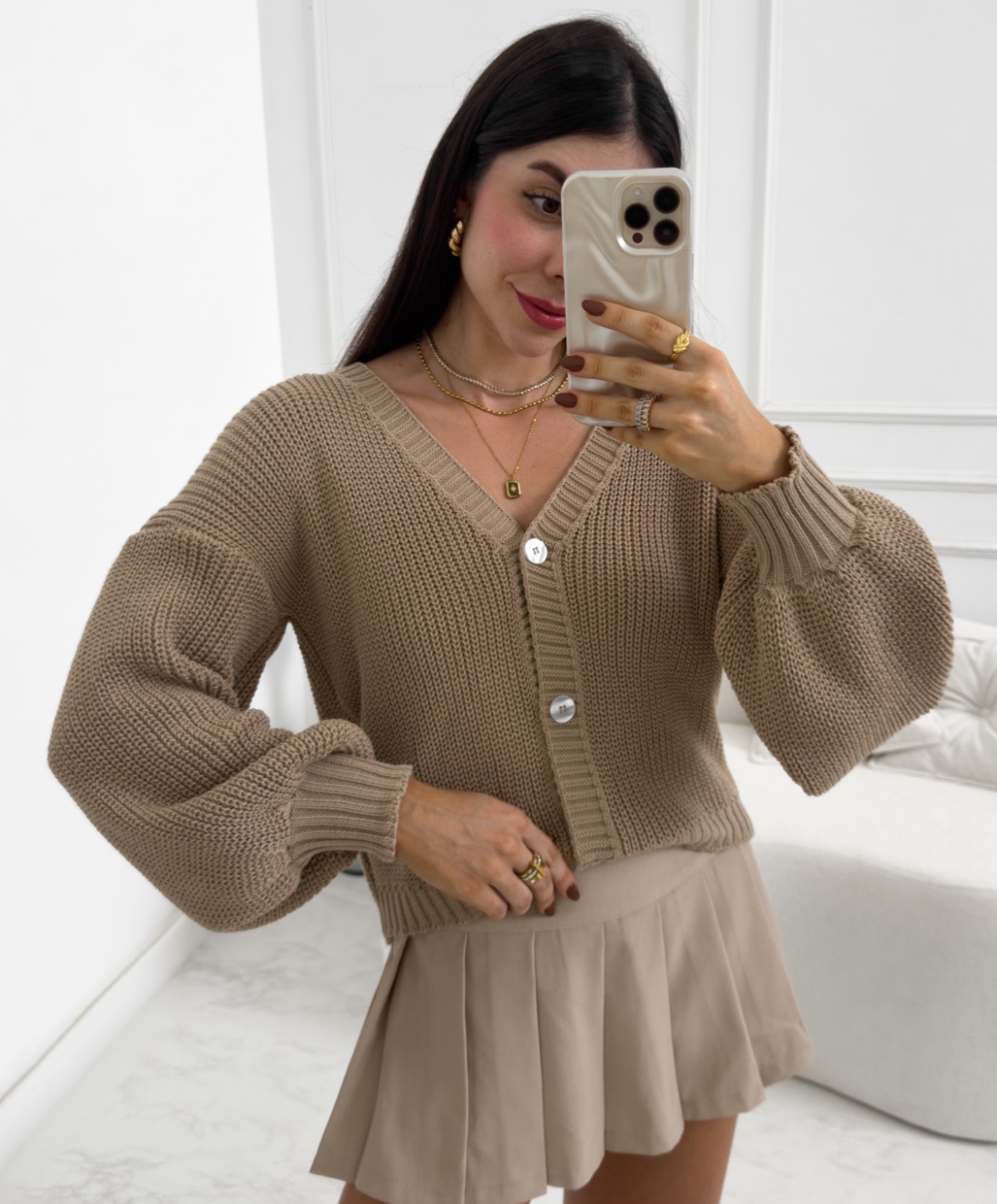 CASACO ZARA - BEGE