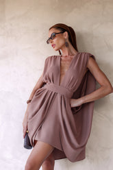 VESTIDO HELOA - MARROM