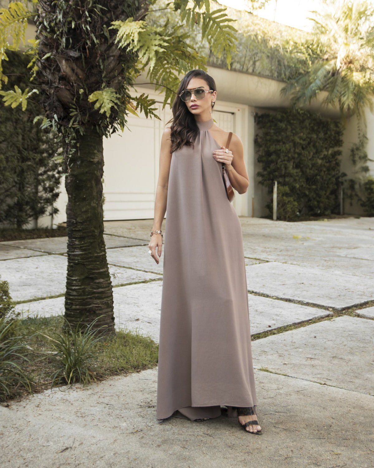 VESTIDO CHIARA - MARROM ARGILA