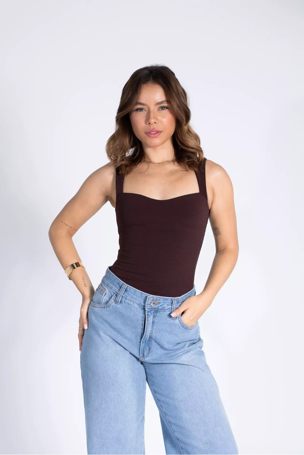 BLUSA MADISON - MARROM