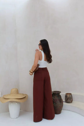 CALÇA TEREZA - MARROM