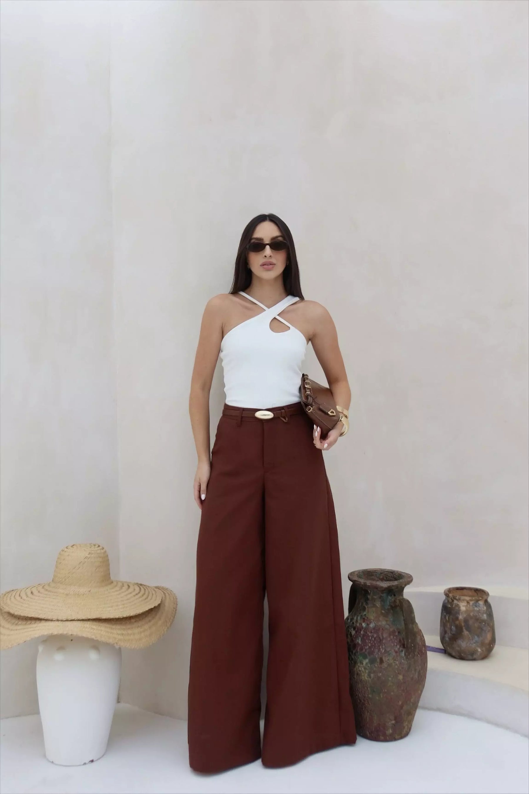 CALÇA TEREZA - MARROM