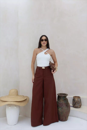 CALÇA TEREZA - MARROM