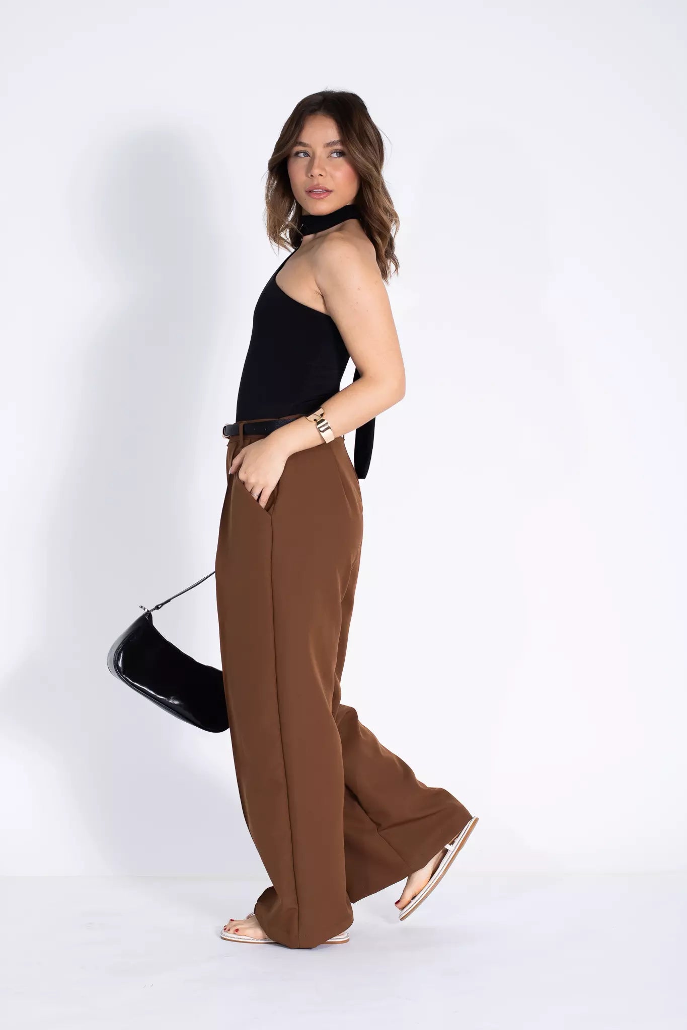 CALÇA CECÍLIA - MARROM